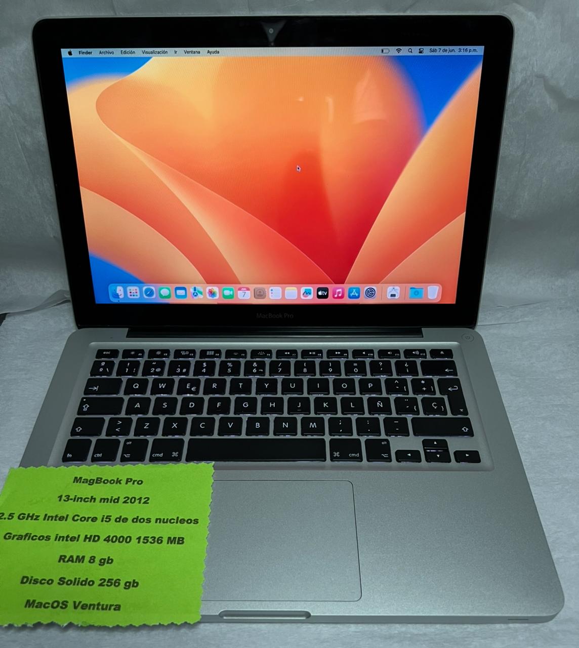 Computador mac book 13 Ventura intel core i5